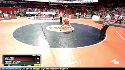 1A 157 lbs Quarterfinal - Liam Fox, Murphysboro vs Kelton Graden, Stanford (Olympia)