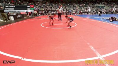 52 lbs Consi Of 8 #1 - Liam Torres, DCWA vs Kayde Legg, Keystone Wrestling Club