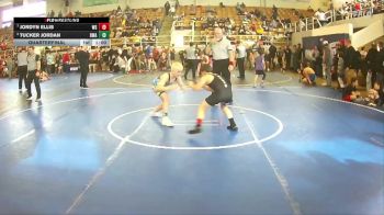 100 lbs Quarterfinal - Jordyn Ellis, Chesapeake Youth Wrestling vs Tucker Jordan, Diamond Wrestling Academy