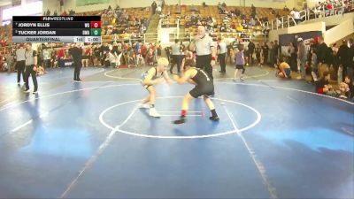 100 lbs Quarterfinal - Jordyn Ellis, Chesapeake Youth Wrestling vs Tucker Jordan, Diamond Wrestling Academy