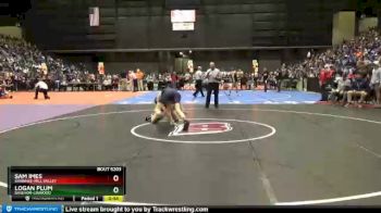 5A - 160 lbs Cons. Round 1 - Logan Plum, Basehor-Linwood vs Sam Imes, Shawnee-Mill Valley