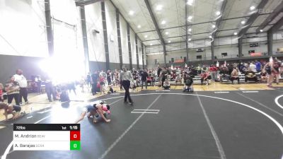 72 lbs Rr Rnd 2 - McKenzie Andrion, Beaver Dam Wrestling Club vs Addilynn Barajas, Scrap Yard Garage