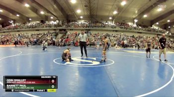 70 lbs Champ. Round 2 - Barrett Paul, Neosho Youth Wrestling-AAA vs Odin Smalley, Open Mats Wrestling Club-AAA