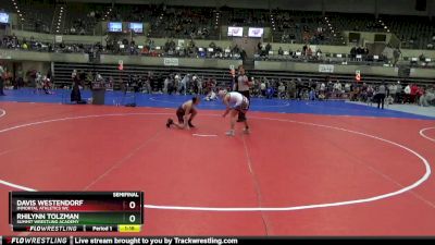 90 lbs Semifinal - Rhilynn Tolzman, Summit Wrestling Academy vs Davis Westendorf, Immortal Athletics WC