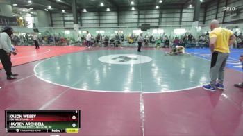85 lbs Round 4 (6 Team) - Kason Wesby, FCA WRESTLING vs Hayden Archbell, GREAT BRIDGE WRESTLING CLUB