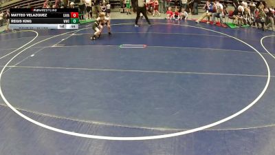 54 lbs Cons. Sub-quarters - Regis King, Wasatch Wrestling Club vs Matteo Velazquez, Carbon Raptors