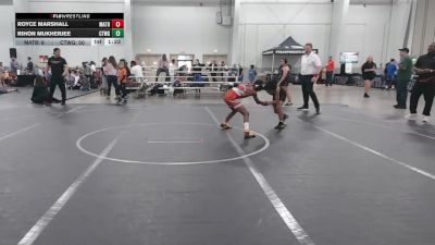 76 lbs Round 2 (8 Team) - Royce Marshall, Mat Assassins Red vs Rihon Mukherjee, CTWHALE Green