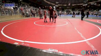 43 lbs Round Of 16 - Cayden Robertson, Wagoner Takedown Club vs Jett Hamm, Pocola Youth Wrestling