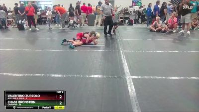 56 lbs 5th Place Match - Chase Bronstein, Caveman vs Valentino Zurzolo, All I See Is Gold