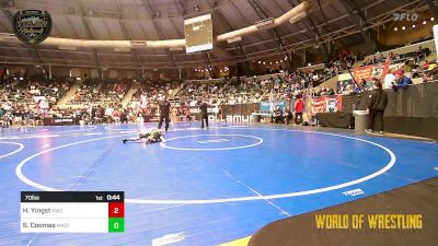 70 lbs Consi Of 8 #2 - Holden L Yingst, Keystone Wrestling Club vs Samuel Coomes, Madison,SD