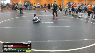 65 lbs Semifinal - Luca Moore, LA Elite Wrestling vs Liam Smith, Grizzlies Wrestling Club