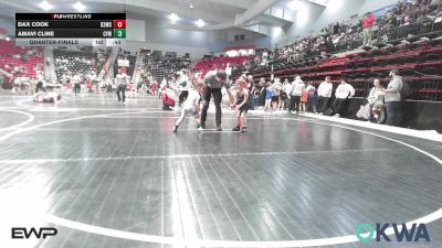 55 lbs Quarterfinal - Case Williams, Barnsdall Youth Wrestling vs Bishop Burgess, N/A