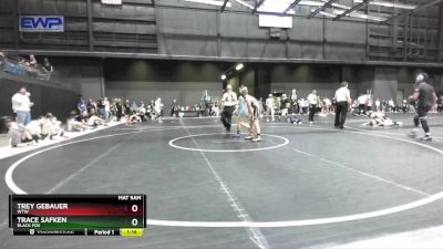 100 lbs Semifinal - Trace Safken, Black Fox vs Trey Gebauer, WTW