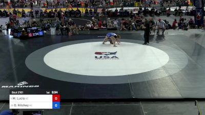 140 lbs Rnd Of 32 - Morgan Lucio, AZ vs Dylen Ritchey, NE