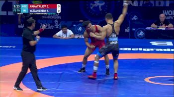 70 kg 1/4 Final - Ernazar Akmataliev, Kyrgyzstan vs Amirmohammad Babak Yazdanicherati, Iran