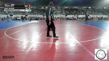 143 lbs Quarterfinal - Tinsley Nett, Norman Jr High vs Riley Woods, Salina