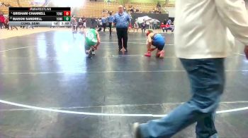 160 lbs Cons. Semi - Grisham Channell, Nolensville Wrestling Club vs Mason Sandrell, Williamson Co Wrestling Club