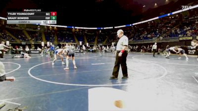 130 lbs Consy 6 - Tyler Youngcourt, Hazleton Area vs Brady Bowers, Fort LeBoeuf