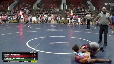 82 lbs Semifinal - Kardiais Richardson, Hickory Creek vs Elijah Wineberg, Wantz