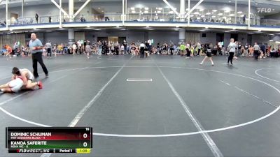 84 lbs Round 3 (8 Team) - Dominic Schuman, Mat Assassins Black vs Kanoa Saferite, NOVA WC