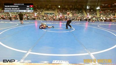 100 lbs Round Of 32 - Talon Peterpaul, Chickasha Wrestling vs Michael Wilbur III, Brawler Elite