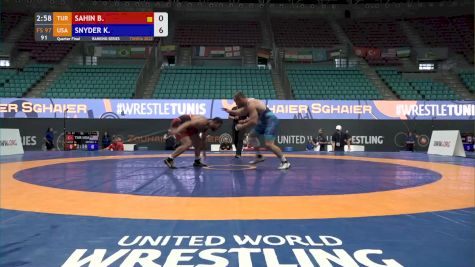 97 kg Quarterfinal - Kyle Snyder, USA vs Burak Sahin, TUR