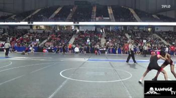 80 lbs Cons. Round 1 - Daniela Cabrales, Alpha vs Kinzlee Lohman, Jayhawk Wrestling