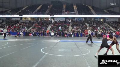 80 lbs Cons. Round 1 - Daniela Cabrales, Alpha vs Kinzlee Lohman, Jayhawk Wrestling