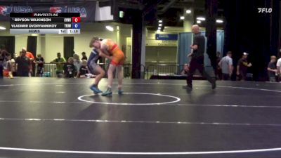 86 lbs Semis - Bryson Wilkinson, SCN Youth Wrestling Club vs Vladimir Dvoryannikov, Toss Em Up Wrestling Academy