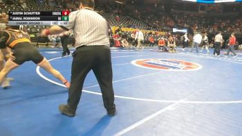 150 Class 2 lbs Champ. Round 1 - Justin Schutter, Kirksville vs Jamal Robinson, North County