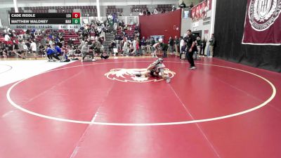 113 lbs Quarterfinal - Cade Riddle, Lakeway Christian Academy vs Matthew Maloney, The Marist School