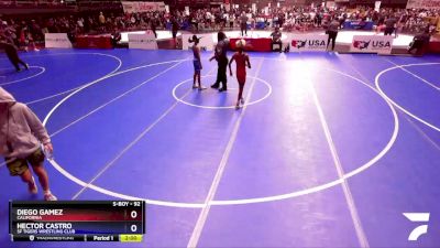 92 lbs Champ. Round 1 - Diego Gamez, California vs Hector Castro, SF Tigers Wrestling Club