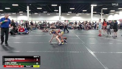 96 lbs Placement (4 Team) - Coen Opfer, Black Fox Wrestling vs Channing Peterson, Ohio Gold