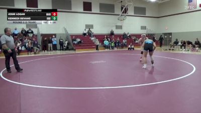 130 lbs Round 3 (3 Team) - Kennedi Bevans, Independence vs Josie Logan, Marion