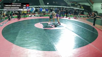 115 lbs 3rd Place Match - Tanelleice Trebizo (Green), Alaska vs Cadence Crookston, Montana