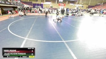 120 lbs Champ. Round 2 - Julian Salazar Marquez, Colorado vs Rider Seguine, Team Idaho Wrestling Club