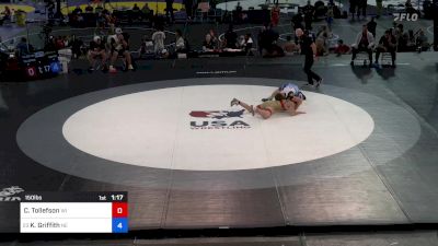 150 lbs Cons 16 #1 - Colton Tollefson, WI vs Kaleb Griffith, NE