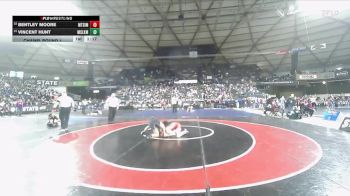 Boys 4A 120 lbs Champ. Round 1 - Vincent Hunt, Moses Lake vs Bentley Moore, Mt. Si