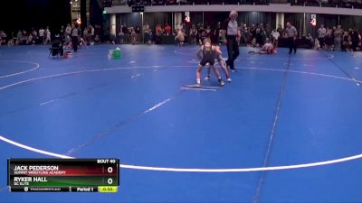 55 lbs Quarterfinal - Ryker Hall, DC Elite vs Jack Pederson, Summit Wrestling Academy