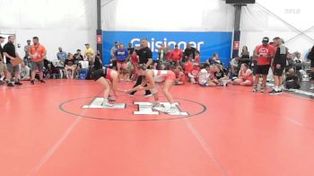 58 lbs Rr Rnd 3 - Madilyn Peach, Badger Girls Elite - W vs Amanda Lillie, Charlies Angels- W