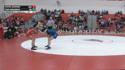 115 lbs Finals (2 Team) - Sophia Quinones, Dodge City Middle School vs Talia Janulewicz, Dodge City Comanche Middle School