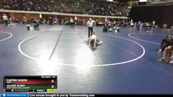 67 lbs 1st Place Match - Carter Mason, Iowa vs Oliver Gliem, Moen Wrestling Academy