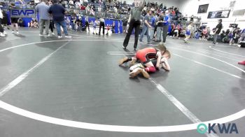 58 lbs Quarterfinal - William Eli Potts, Plainview Youth Wrestling Club vs Canyon Jones, Tecumseh Youth Wrestling