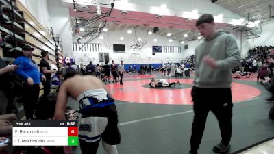 124 lbs Consi Of 16 #2 - Eric Berkovich, McKee-Staten Island Tech-PSAL vs Temur Makhmudov, Midwood-PSAL