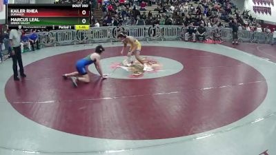 138 lbs Quarterfinal - Marcus Leal, Green Valley vs Kailer Rhea, Durango