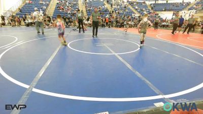 58 lbs 3rd Place - Gauge Littlefield, Coweta Tiger Wrestling vs Bennett Grose, Ponca City Wildcat Wrestling