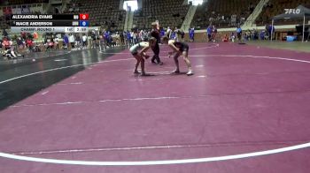 103 lbs Champ. Round 1 - Alexandria Evans, University Of Rio Grande vs Macie Anderson, Life University