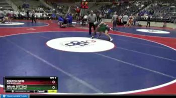 5A 160 lbs Quarterfinal - Brian Gittens, Little Rock Christian vs Kolton Sims, Van Buren High