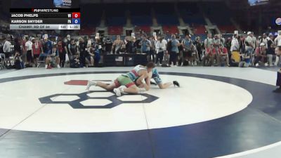 190 lbs Champ. Rd Of 64 - Jacob Phelps, Wisconsin vs Karson Snyder, Pennsylvania