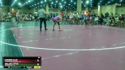 95 lbs Round 3 (8 Team) - Keller Little, Moyer Elite vs Cayden Clay, Alabama Elite Black